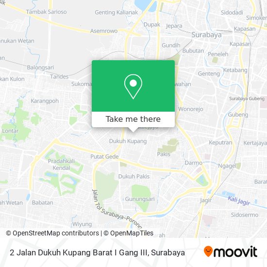 2 Jalan Dukuh Kupang Barat I Gang III map