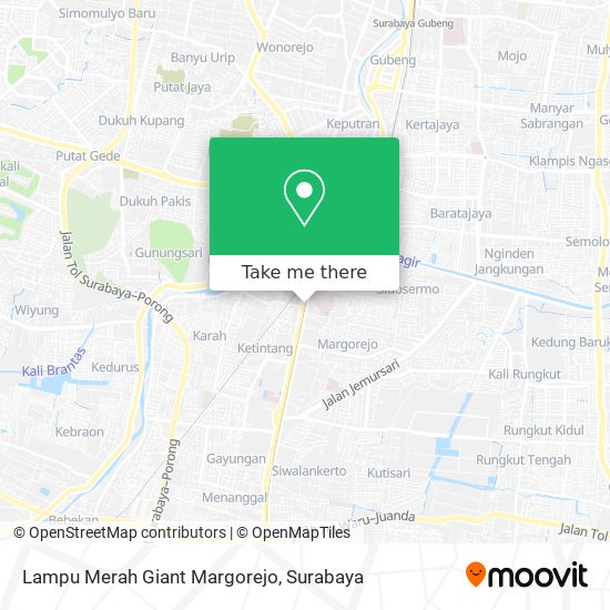 Lampu Merah Giant Margorejo map