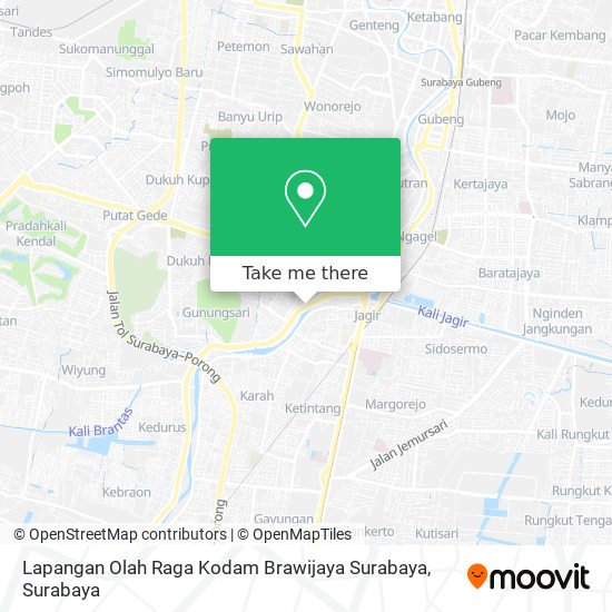 Lapangan Olah Raga Kodam Brawijaya Surabaya map