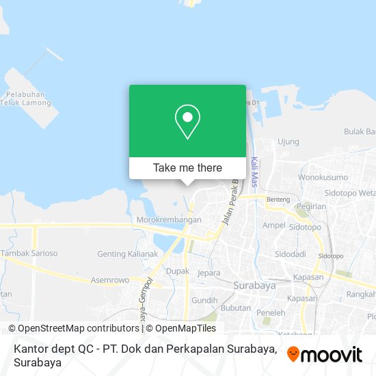 Kantor dept QC - PT. Dok dan Perkapalan Surabaya map
