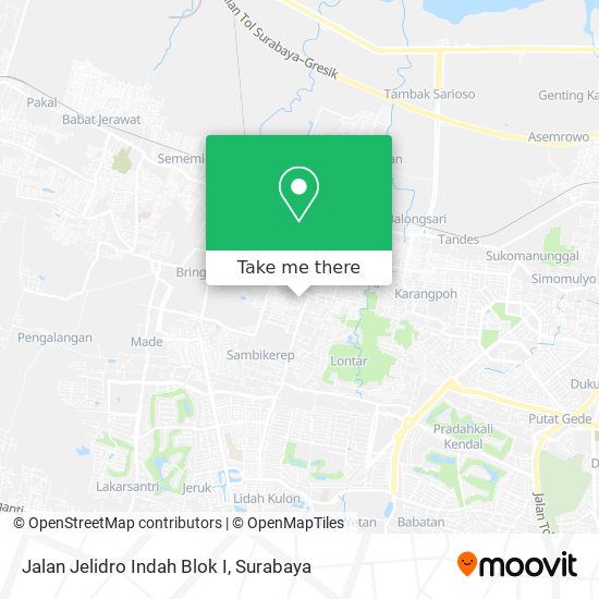 Jalan Jelidro Indah Blok I map