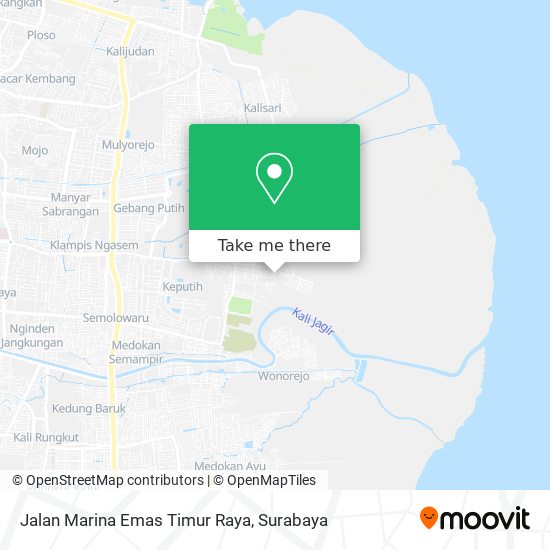 Jalan Marina Emas Timur Raya map