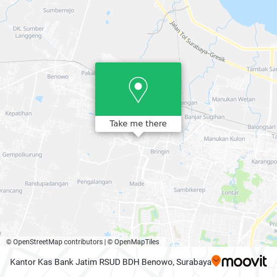 Kantor Kas Bank Jatim RSUD BDH Benowo map