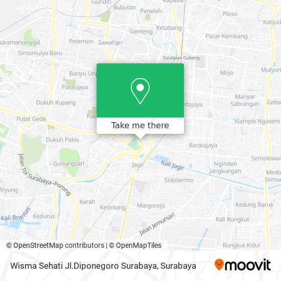 Wisma Sehati Jl.Diponegoro Surabaya map