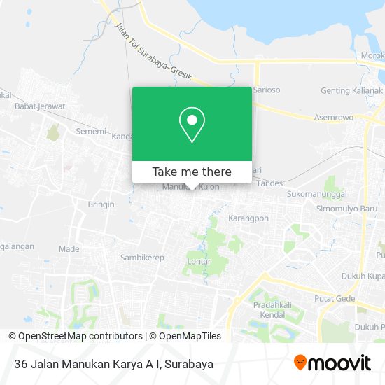 36 Jalan Manukan Karya A I map