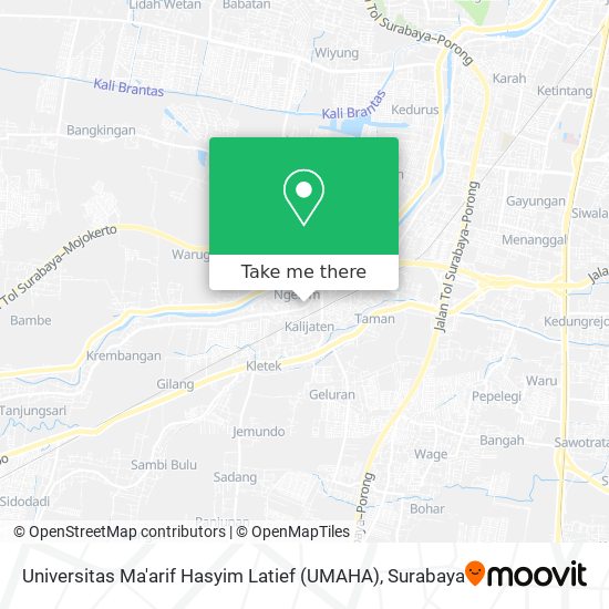 Universitas Ma'arif Hasyim Latief (UMAHA) map