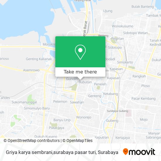 Griya karya sembrani,surabaya pasar turi map