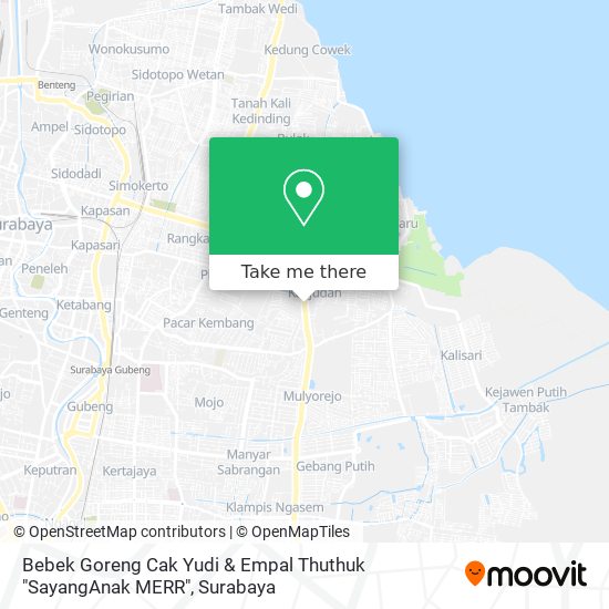 Bebek Goreng Cak Yudi & Empal Thuthuk "SayangAnak MERR" map