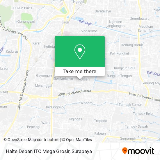 Halte Depan ITC Mega Grosir map