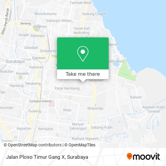 Jalan Ploso Timur Gang X map