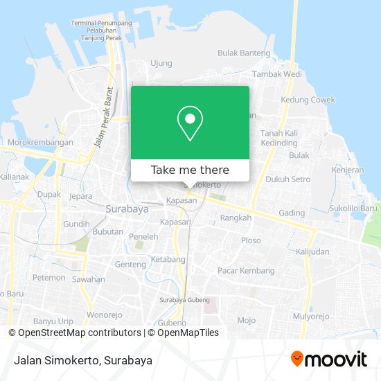 Jalan Simokerto map