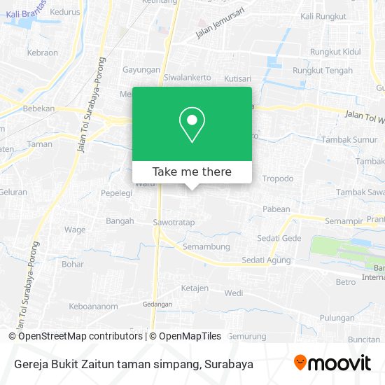 Gereja Bukit Zaitun  taman simpang map