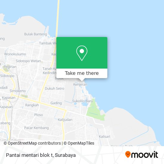 Pantai mentari blok t map