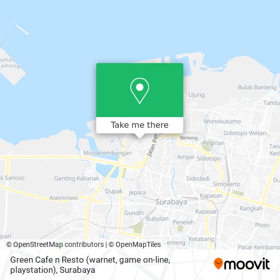 Green Cafe n Resto (warnet, game on-line, playstation) map