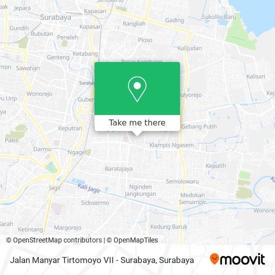 Jalan Manyar Tirtomoyo VII - Surabaya map