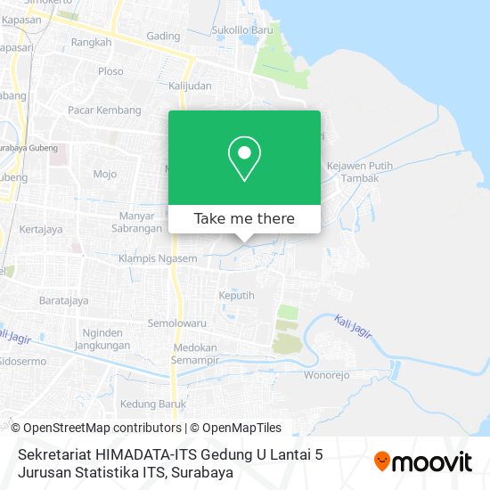 Sekretariat HIMADATA-ITS Gedung U Lantai 5 Jurusan Statistika ITS map