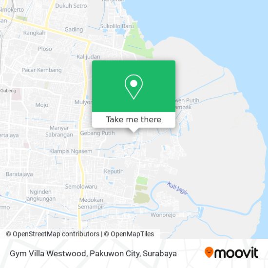 Gym Villa Westwood, Pakuwon City map