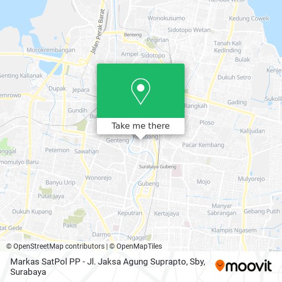 Markas SatPol PP - Jl. Jaksa Agung Suprapto, Sby map