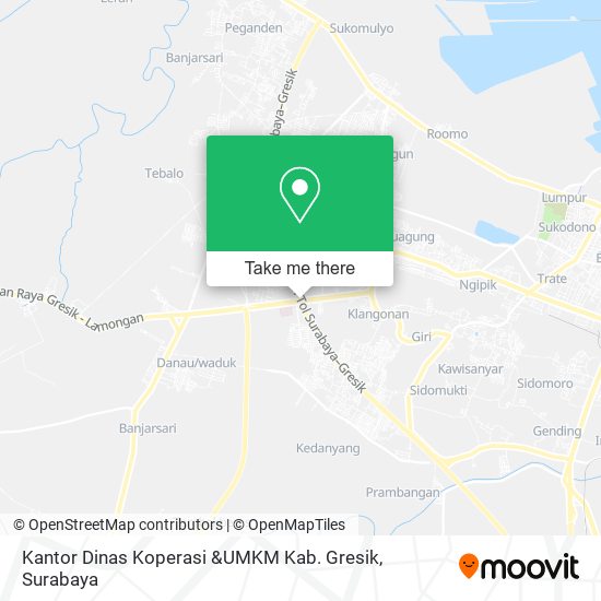 Kantor Dinas Koperasi &UMKM Kab. Gresik map