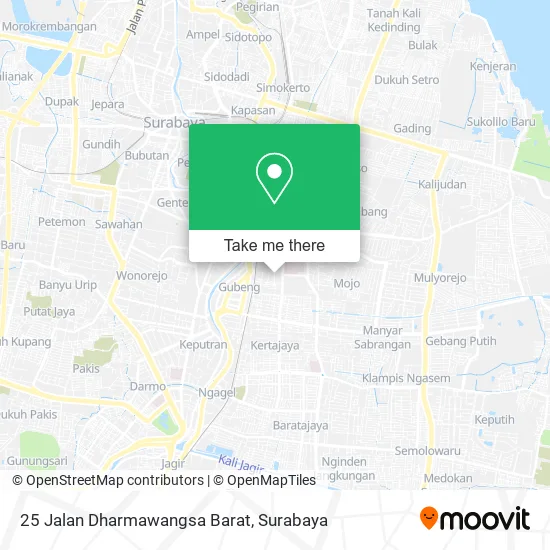25 Jalan Dharmawangsa Barat map
