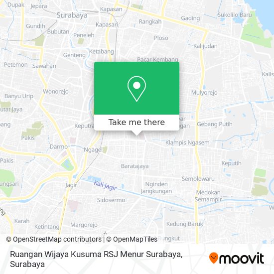 Ruangan Wijaya Kusuma RSJ Menur Surabaya map