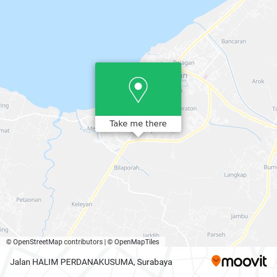 Jalan HALIM PERDANAKUSUMA map