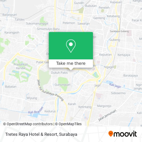 Tretes Raya Hotel & Resort map