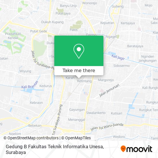 Gedung B Fakultas Teknik Informatika Unesa map
