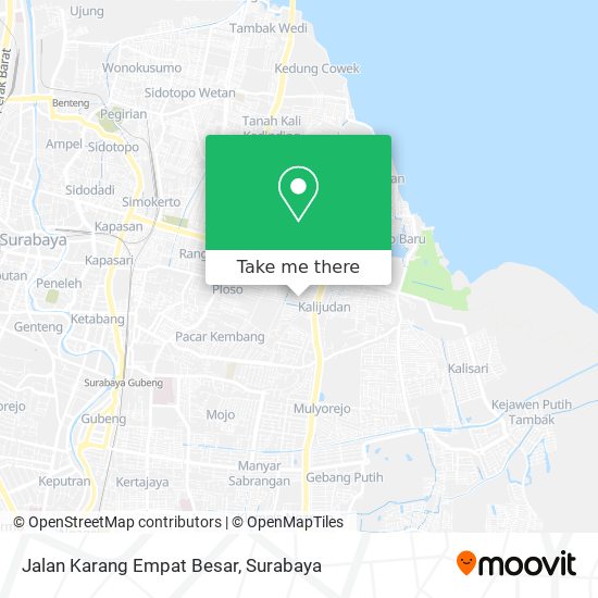 Jalan Karang Empat Besar map