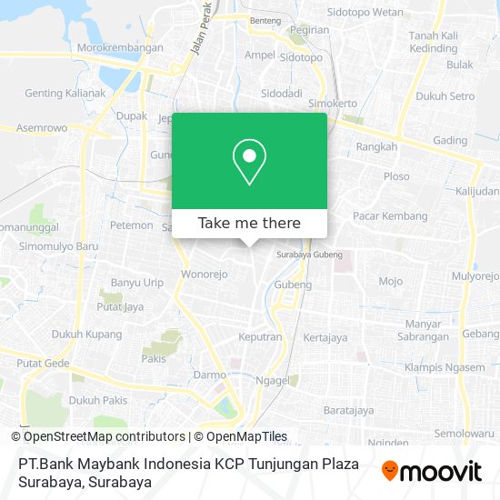 PT.Bank Maybank Indonesia KCP Tunjungan Plaza Surabaya map