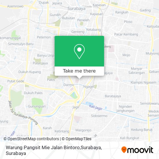 Warung Pangsit Mie Jalan Bintoro,Surabaya map