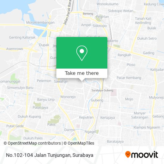 No.102-104 Jalan Tunjungan map