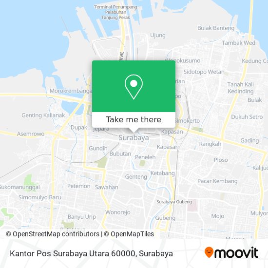 Kantor Pos Surabaya Utara 60000 map