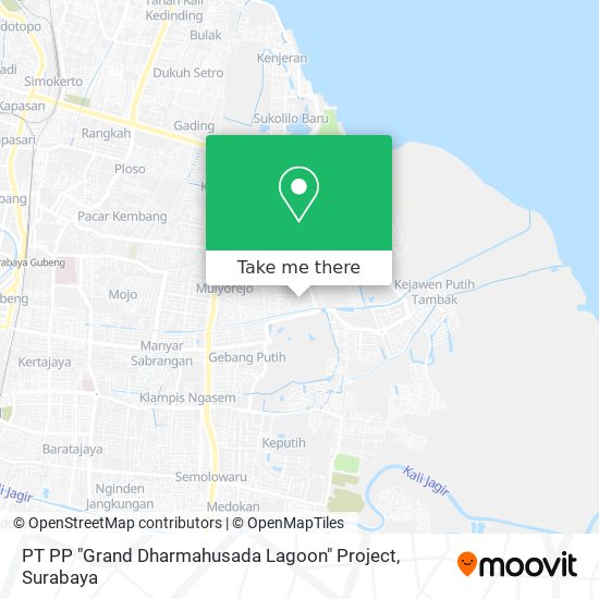 PT PP "Grand Dharmahusada Lagoon" Project map