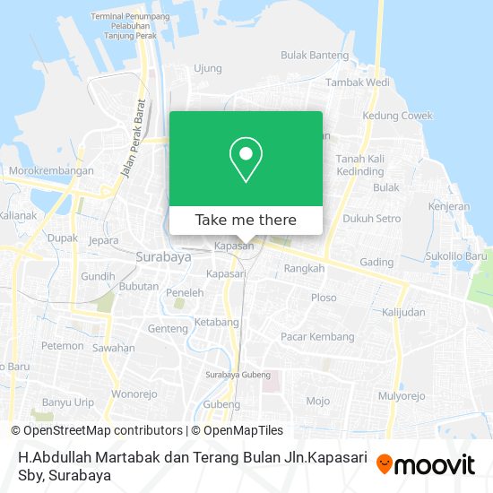 H.Abdullah Martabak dan Terang Bulan Jln.Kapasari Sby map