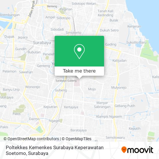 Poltekkes Kemenkes Surabaya Keperawatan Soetomo map