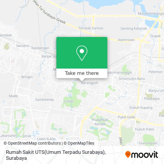 Rumah Sakit UTS(Umum Terpadu Surabaya) map