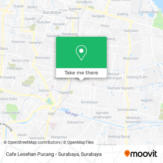 Cafe Lesehan Pucang - Surabaya map