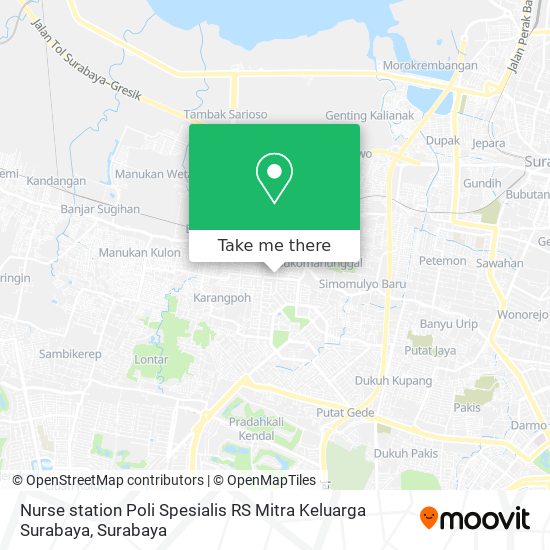 Nurse station Poli Spesialis RS Mitra Keluarga Surabaya map