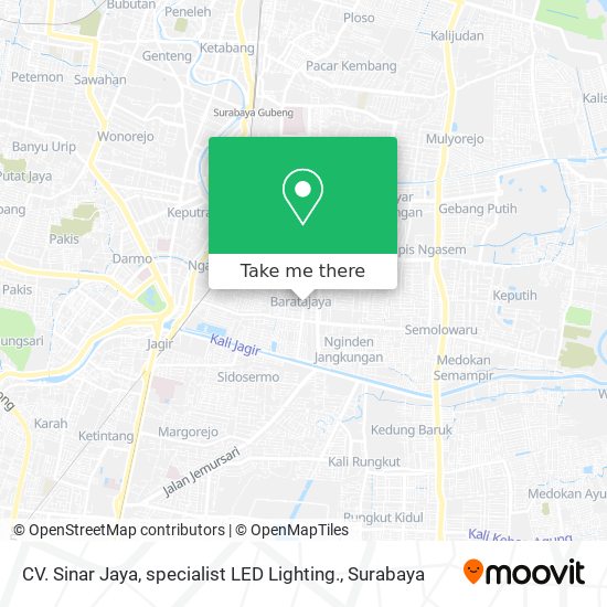 CV. Sinar Jaya, specialist LED Lighting. map