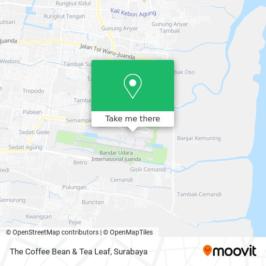 The Coffee Bean & Tea Leaf map