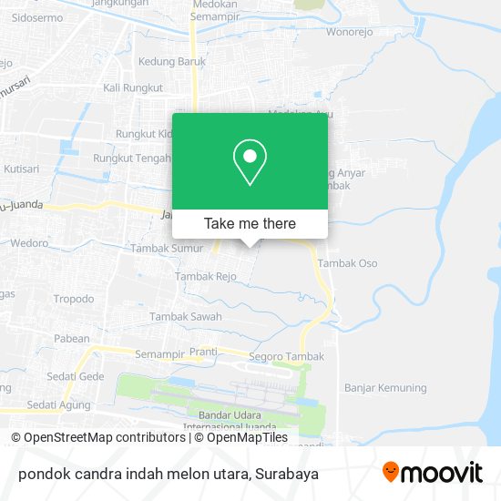 pondok candra indah melon utara map