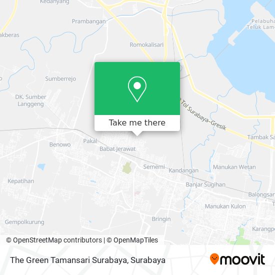 The Green Tamansari Surabaya map