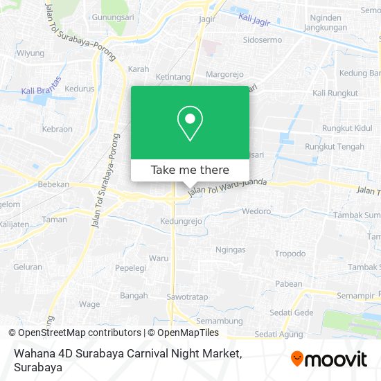 Wahana 4D Surabaya Carnival Night Market map