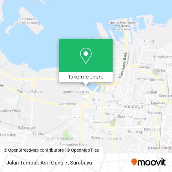 Jalan Tambak Asri Gang 7 map