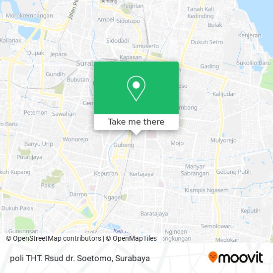 poli THT. Rsud dr. Soetomo map