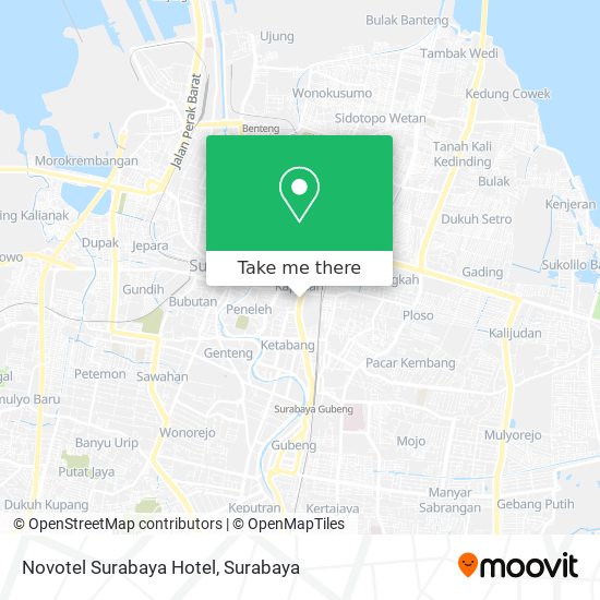 Novotel Surabaya Hotel map