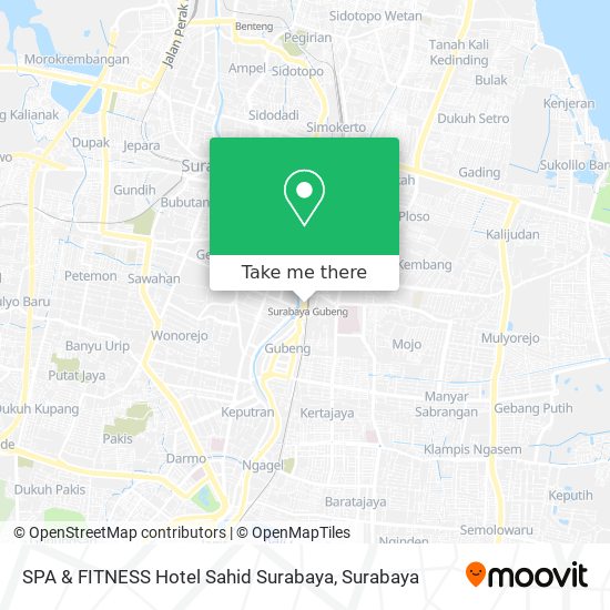 SPA & FITNESS Hotel Sahid Surabaya map