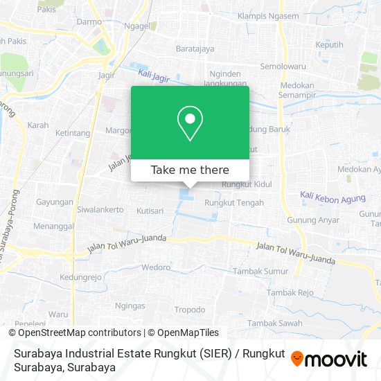 Surabaya Industrial Estate Rungkut (SIER) / Rungkut Surabaya map