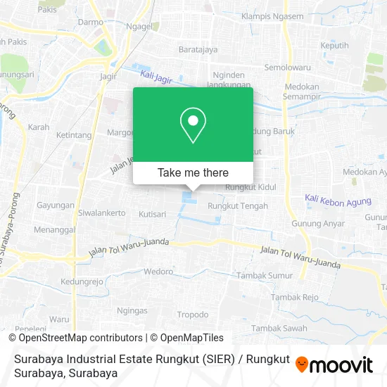Surabaya Industrial Estate Rungkut (SIER) / Rungkut Surabaya map